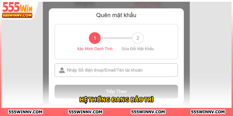 Hệ thống đang bảo trì